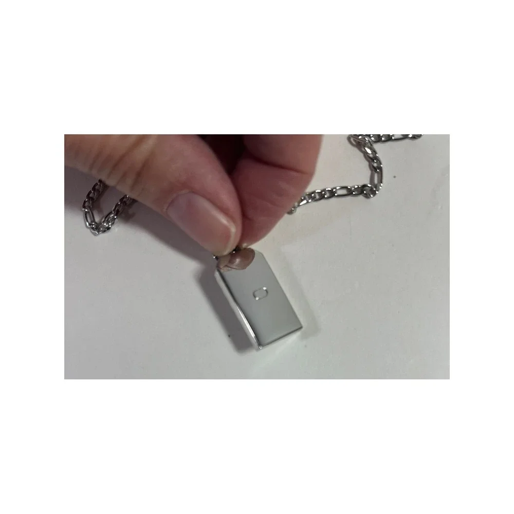 CraftD London St Michaels Necklace 316L Stainless Steel & Triple Coated Rhodium